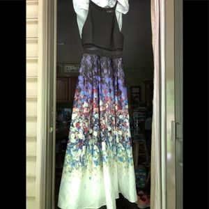 Multi-colored prom or formal dress